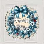 Coronita usa, Craciun, Personalizata, Multicolor, 35x34,5 cm, CUUV009 - imagine 2