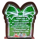 Decoratiune Craciun, Nasi, Lemn, 19x16 cm, DCCRUV019 - imagine 2