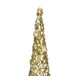Decoratiune de Craciun, Con, Paiete Bej, 10x30cm, DCJ379 - imagine 2