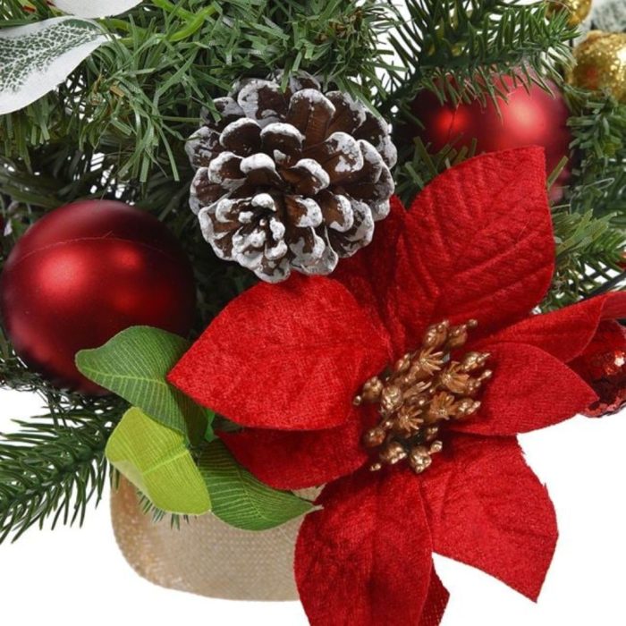 Decoratiune de Craciun, Brad Artificial, Craciunite, Pomusoare, 40cm, DCJ385 - imagine 2