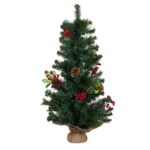 Decoratiune de Craciun, Brad Artificial, LED, 90cm, DCJ404 - imagine 2