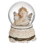 Decoratiune de Craciun, Glob, Ingeras, Vintage, Aripi, Carte, 17cm, DCJ409