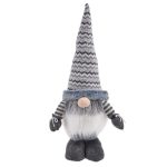 Decoratiune de Craciun, Figurina, Gnome, Gri, Picioare Extensibile, 58-84cm, DCJ426 - imagine 2