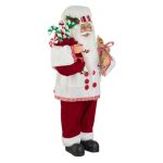 Decoratiune de Craciun, Figurina, Mos Craciun, Cofetar, 45cm, DCJ438 - imagine 2