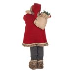 Decoratiune de Craciun, Figurina, Mos Craciun, Sac, Ursulet, 120cm, DCJ446 - imagine 3