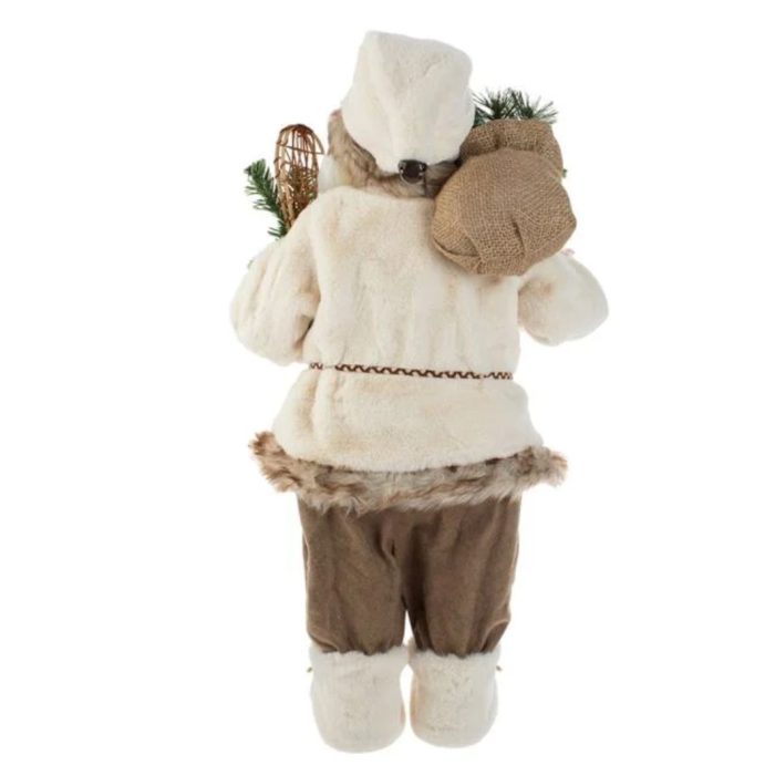 Decoratiune de Craciun, Figurina, Mos Craciun, Maro, Schiuri, 63cm, DCJ453 - imagine 5