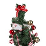 Decoratiune de Craciun, Brad, Sac, Litere, Globuri, Candy, 60cm, DCJ457 - imagine 3