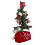 Decoratiune de Craciun, Brad, Sac, Litere, Globuri, Candy, 60cm, DCJ457 - imagine 2