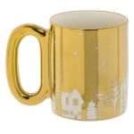 Cana de Craciun, Aurie, Maner, Casa, Sanie, 340ml, DCJ466 - imagine 2