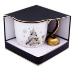 Cana de Craciun, Maner, Auriu, Brad, Filtru, 620ml, DCJ467 - imagine 2