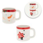 Set 2 Cani de Craciun, 3D, Om de Zapada, 290ml, DCJ482