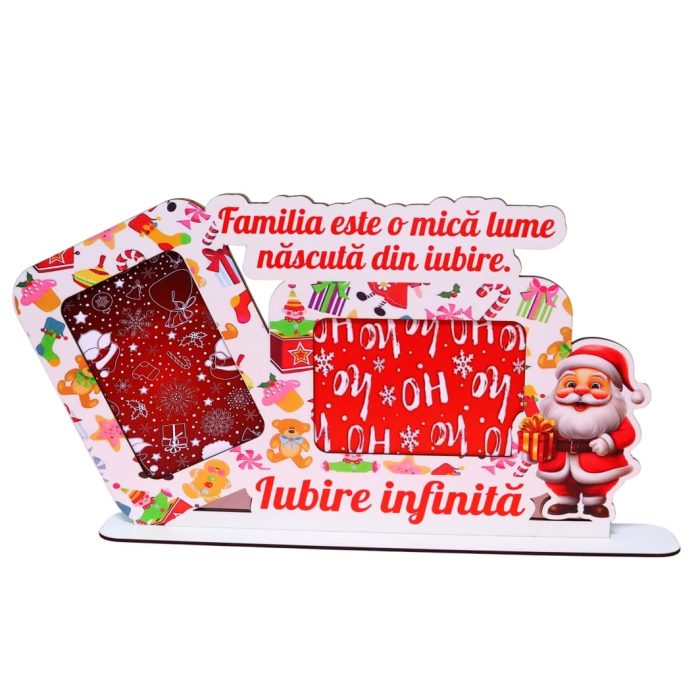 Rama Foto, Familia, Lemn, 43x23 cm, RFCUV003 - imagine 1