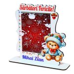Rama Foto, Craciun fericit, Personalizata, Lemn, 17x15 cm, RFCUV006 - imagine 4