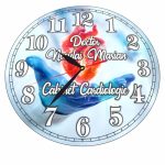 Ceas personalizat pentru Cabinet Cardiologie, Lemn, 40 cm, CDRUV009 - imagine 4