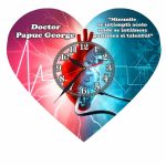 Ceas personalizat pentru Cabinet Cardiologie, Lemn, 40 cm, CDRUV011 - imagine 3