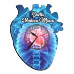 Ceas personalizat pentru Cabinet Cardiologie, Lemn, 39x31 cm, CDRUV012