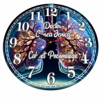 Ceas personalizat pentru Cabinet Pneumologie, Lemn, 40 cm, CDRUV015 - imagine 4