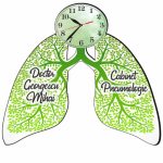 Ceas personalizat pentru Cabinet Pneumologie, Lemn, 39x36 cm, CDRUV017 - imagine 3