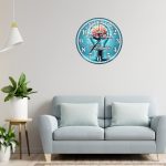 Ceas personalizat pentru Cabinet Neurologie, Lemn, 40 cm, CDRUV018 - imagine 2