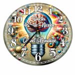 Ceas personalizat pentru Cabinet Neurologie, Lemn, 40 cm, CDRUV019 - imagine 4