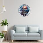 Ceas personalizat pentru Cabinet Neurologie, Lemn, 40 cm, CDRUV021 - imagine 2