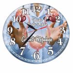 Ceas personalizat pentru Cabinet Nefrologie, Lemn, 40 cm, CDRUV024 - imagine 4