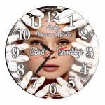 Ceas personalizat pentru Cabinet Dermatologie, Lemn, 40 cm, CDRUV025