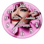 Ceas personalizat pentru Cabinet Dermatologie, Lemn, 40 cm, CDRUV026 - imagine 4