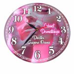 Ceas personalizat pentru Cabinet Dermatologie, Lemn, 40 cm, CDRUV027 - imagine 4