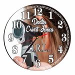 Ceas personalizat pentru Cabinet O.R.L. , Lemn, 40 cm, CDRUV029