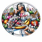Ceas personalizat pentru Cabinet Nutritie , Lemn, 40 cm, CDRUV036 - imagine 4