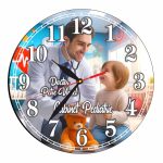 Ceas personalizat pentru Cabinet Pediatrie, Lemn, 40 cm, CDRUV044