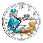 Ceas personalizat pentru Cabinet Pediatrie, Lemn, 40 cm, CDRUV045