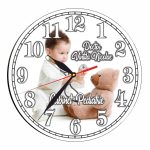 Ceas personalizat pentru Cabinet Pediatrie, Lemn, 40 cm, CDRUV046