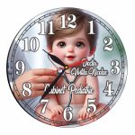 Ceas personalizat pentru Cabinet Pediatrie, Lemn, 40 cm, CDRUV047
