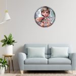 Ceas personalizat pentru Cabinet Pediatrie, Lemn, 40 cm, CDRUV047 - imagine 2