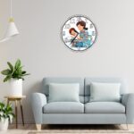 Ceas personalizat pentru Cabinet Pediatrie, Lemn, 40 cm, CDRUV048 - imagine 2