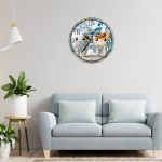 Ceas personalizat pentru Cabinet Stomatologie, Lemn, 40 cm, CDRUV053 - imagine 2