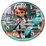 Ceas personalizat pentru Cabinet Stomatologie, Lemn, 40 cm, CDRUV055 - imagine 4