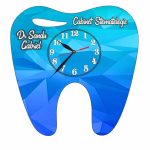 Ceas personalizat pentru Cabinet Stomatologie, Lemn, 39x37 cm, CDRUV058 - imagine 3