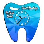 Ceas personalizat pentru Cabinet Stomatologie, Lemn, 39x37 cm, CDRUV058