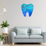 Ceas personalizat pentru Cabinet Stomatologie, Lemn, 39x37 cm, CDRUV058 - imagine 2