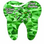 Ceas personalizat pentru Cabinet Stomatologie, Lemn, 39x37 cm, CDRUV059 - imagine 3