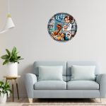 Ceas personalizat pentru Cabinet Veterinar, Lemn, 40 cm, CDRUV062 - imagine 2