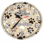 Ceas personalizat pentru Cabinet Veterinar, Lemn, 40 cm, CDRUV064 - imagine 4