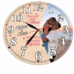 Ceas Aniversar, Personalizat, Lemn, 40cm, CAVUV002 - imagine 5