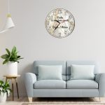 Ceas Cumetri Personalizat, Lemn, 40cm, CCMUV002 - imagine 2