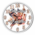 Ceas Make-Up Artist, Personalizat, Lemn, 40 cm, CMSUV005