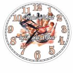 Ceas Make-Up Artist, Personalizat, Lemn, 40 cm, CMSUV005 - imagine 5