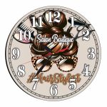 Ceas Coafor, Hair-Style, Personalizat, Lemn, 40 cm, CMSUV008